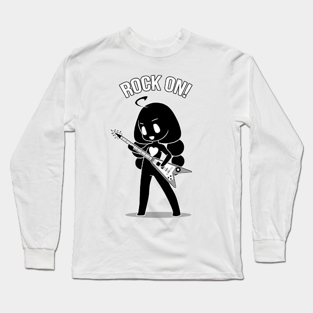 Rock On! Long Sleeve T-Shirt by Padfootlet